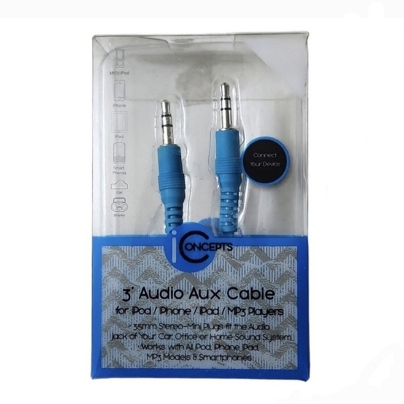 Source Unknown Other - Audio Aux Cable For Home Surround System Smartphone iPhone Car Office